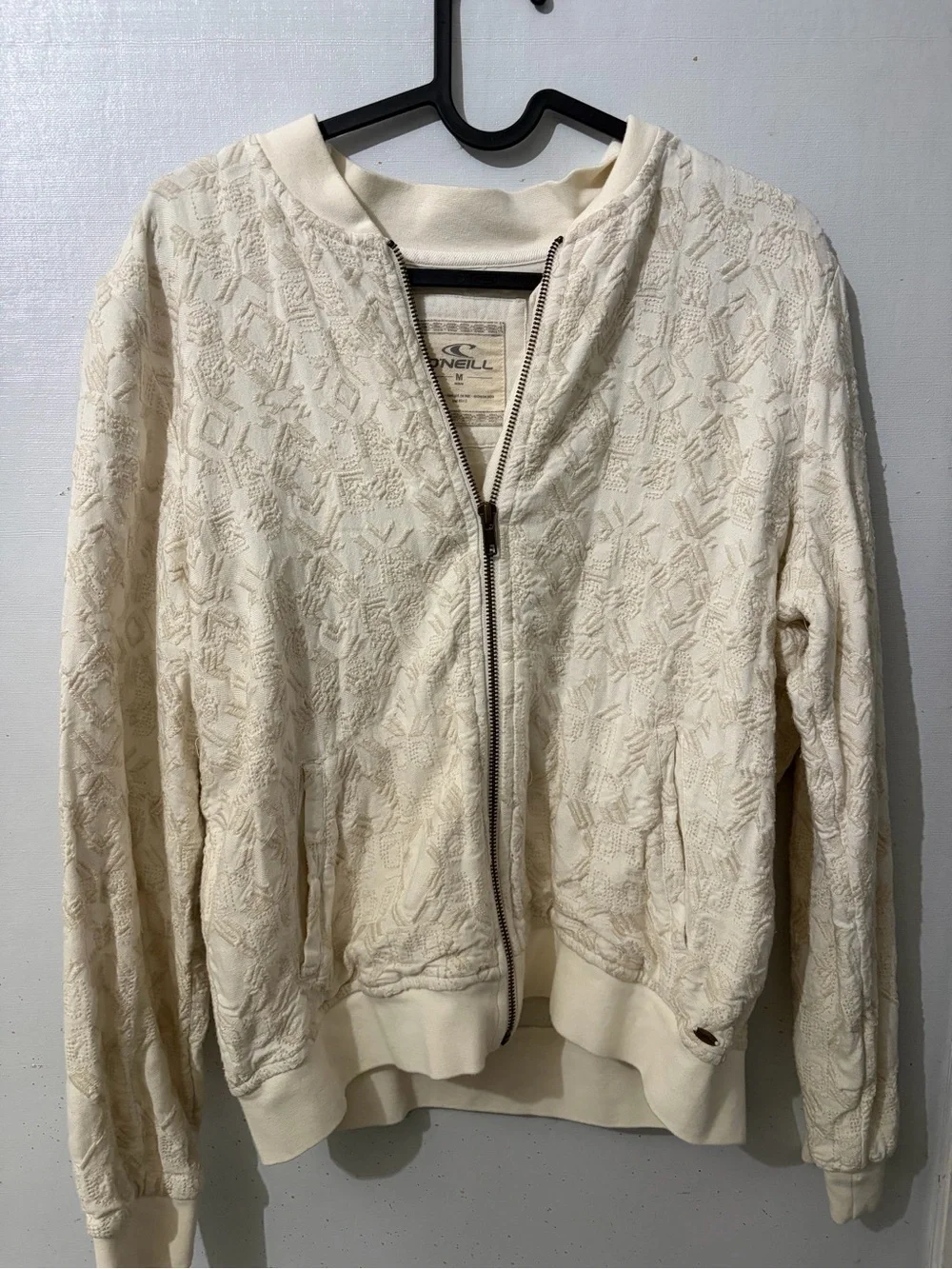 O'Neill Ivory Textured Zip Hoodie